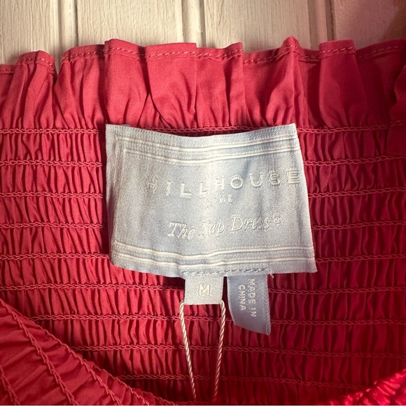 Hill House The Elizabeth Nap Dress Lipstick Pink NEW - Picture 4 of 8